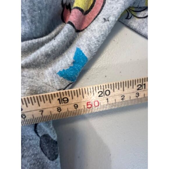 Disney Minnie Mouse Girls XXL Long Sleeve Shirt Gray Unicorn & Rainbow - Picture 4 of 5